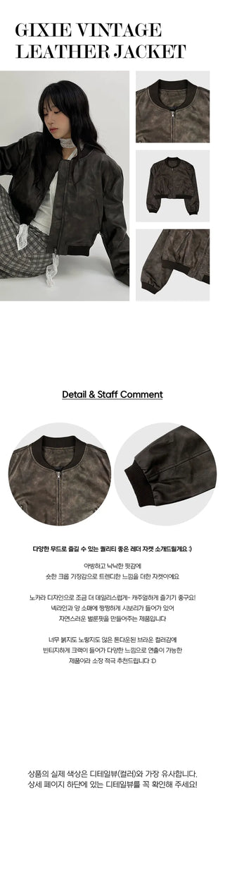 Giggsy vintage leather jacket