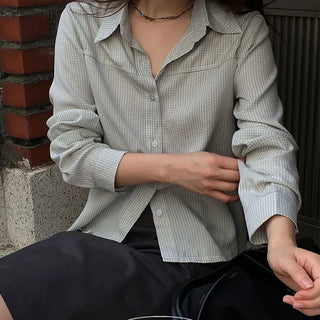 Road crop check shirt
