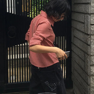 Road crop check shirt