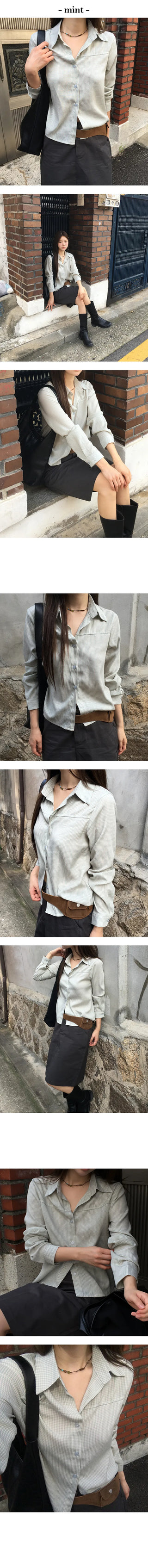 Road crop check shirt