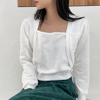 Crop raw fabric bolero