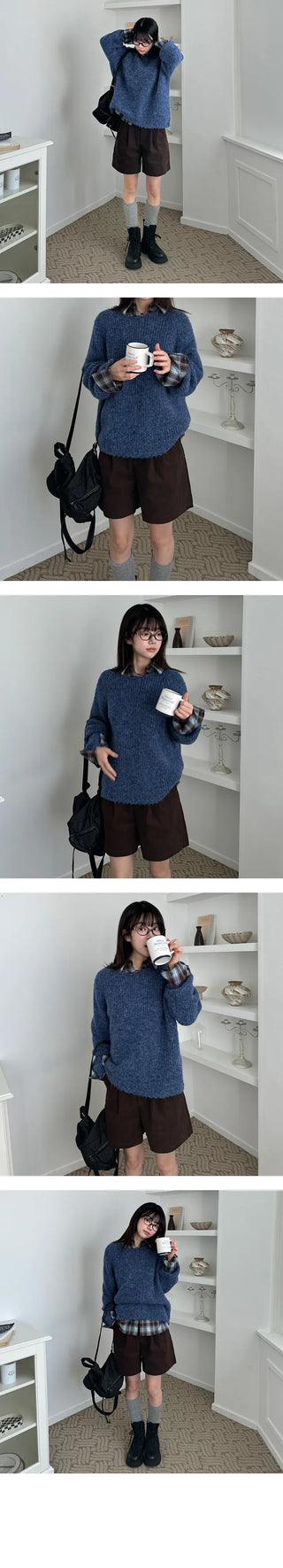 Corduroy two pin tuck golden shorts