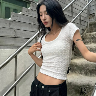 Sale Backtime From Backtime Pom pom Crop Tee