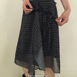Flat Midi Chiffon Skirt