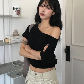 Soy Loose Off Shoulder Short Sleeve