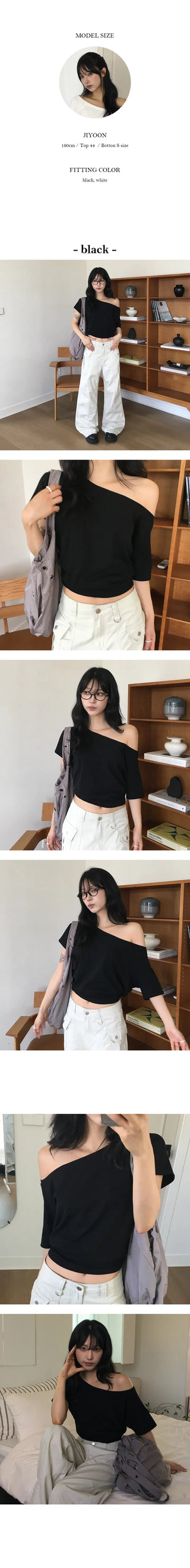 Soy Loose Off Shoulder Short Sleeve