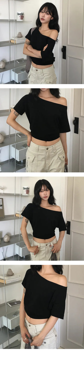 Soy Loose Off Shoulder Short Sleeve