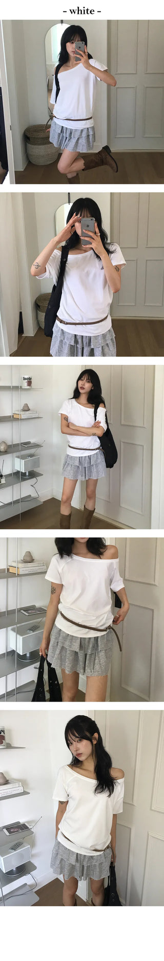 Soy Loose Off Shoulder Short Sleeve