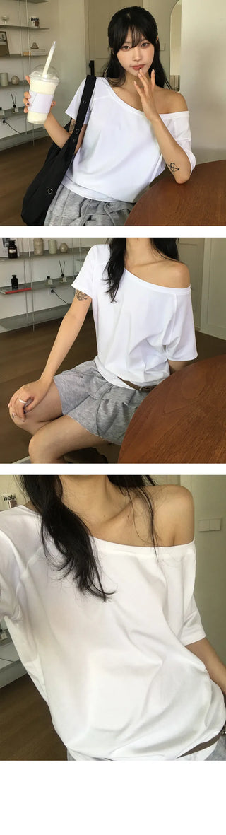 Soy Loose Off Shoulder Short Sleeve
