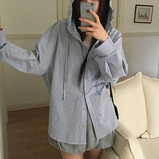 Bagel Frill Check Shirt