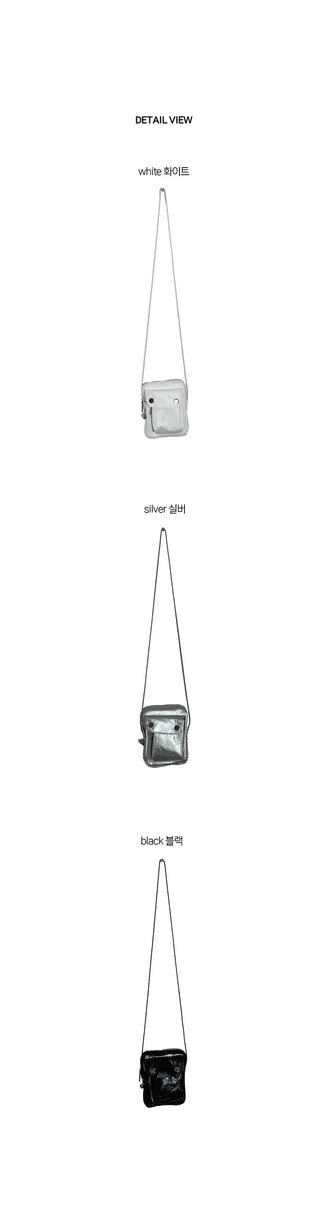 Glossy Pocket String Mini Bag