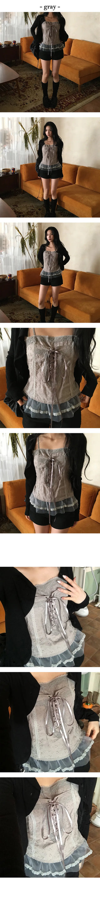 Punching Ribbon Corset Nashi