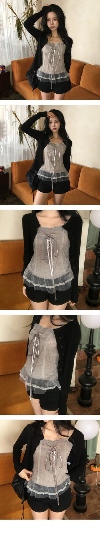 Punching Ribbon Corset Nashi