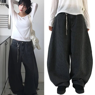 Mega Stripe Balloon Long Pants