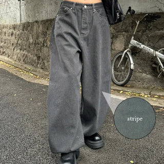 Mega Stripe Balloon Long Pants