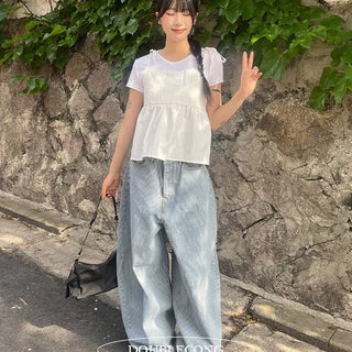 Mega Stripe Balloon Long Pants