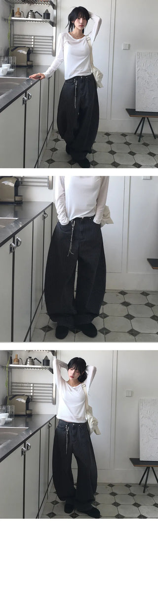 Mega Stripe Balloon Long Pants