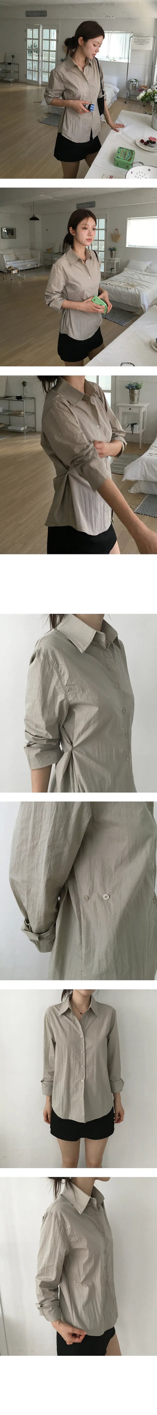 Nut waisted shirt