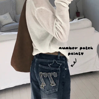 Patch Seven Star Wide Pants