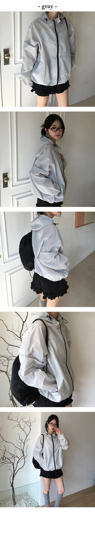 Essential Two Way Hooded Windbreaker
