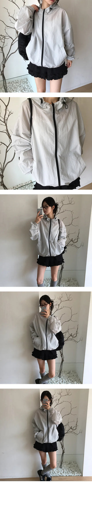 Essential Two Way Hooded Windbreaker