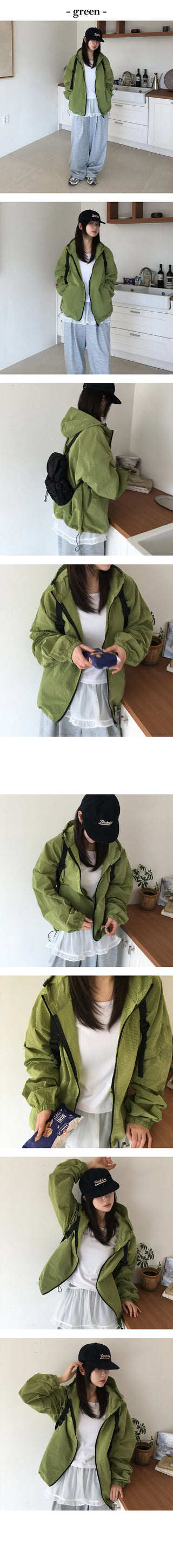 Essential Two Way Hooded Windbreaker