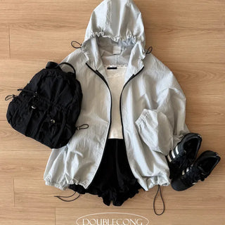 Essential Two Way Hooded Windbreaker