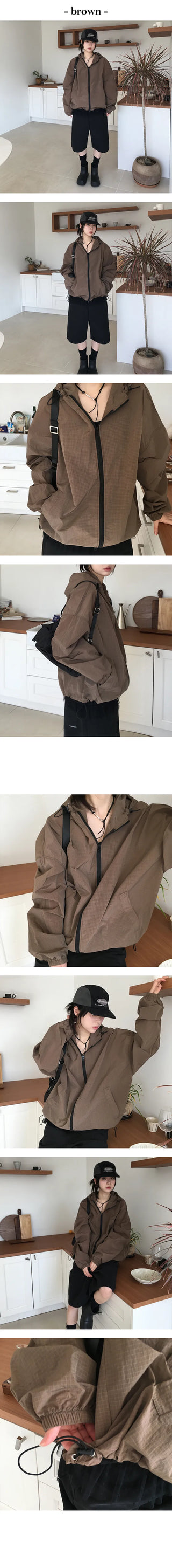 Essential Two Way Hooded Windbreaker