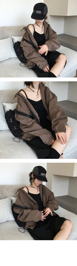 Essential Two Way Hooded Windbreaker