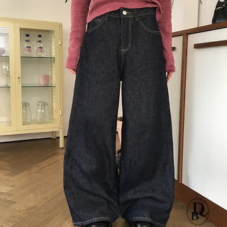 Has Wide Raw Jeans Pants