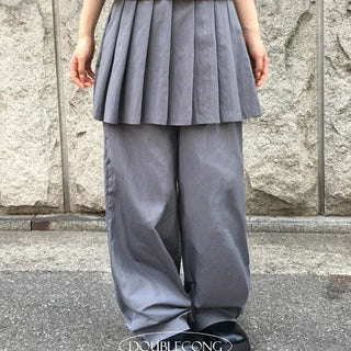 Rustling Layered Skirt Pants