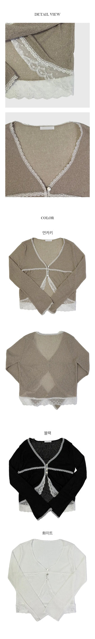 Bohemian Lace Mother of Pearl Cardigan