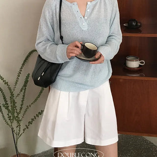 Nagrang Button Boucle Knit