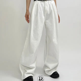Wide Two Tuck Slab Pants