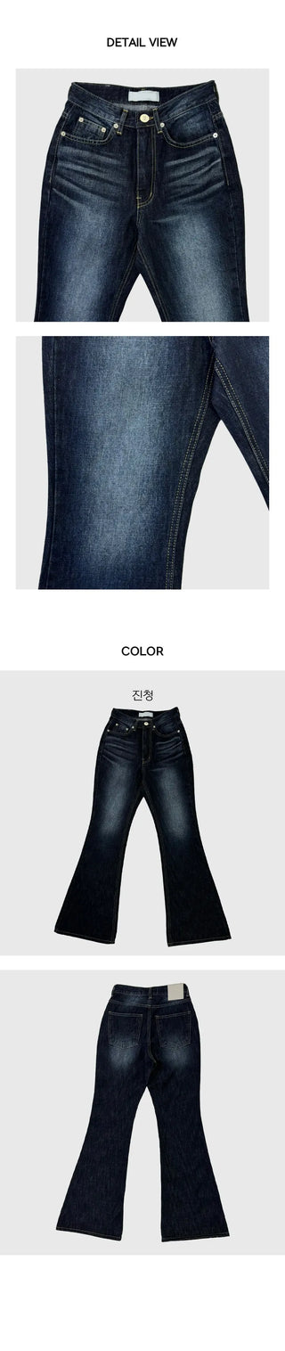 Real Slim Bootcut Washed Pants