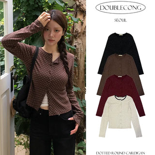 Dotted Round Cardigan