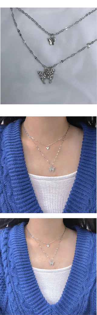 Butterfly Twin Necklace
