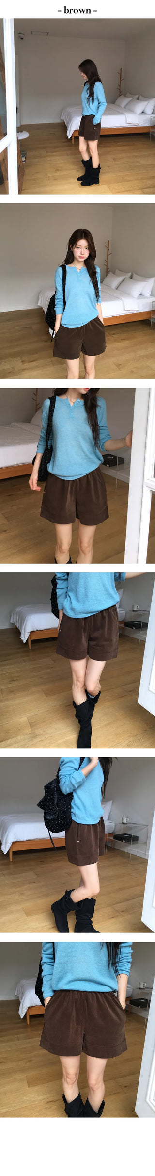Remy 3 4 Length Corduroy Shorts