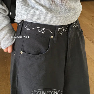 Beaded Stud Balloon Pants