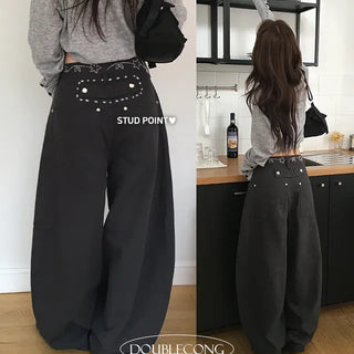 Beaded Stud Balloon Pants