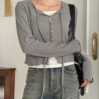 Romi Nashi Button Long Sleeve Set