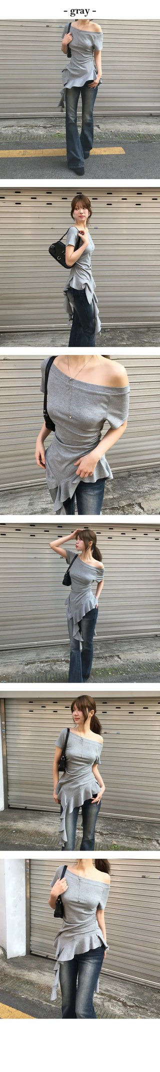 Wave Layered Frill Top
