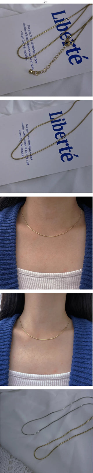 Semi simple necklace