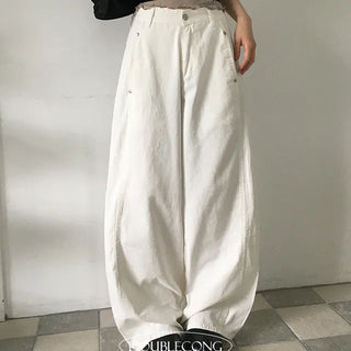 Straight Rivet Wide Pants