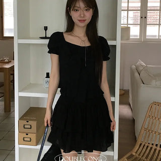 Forefront Ribbon Frill Blouse