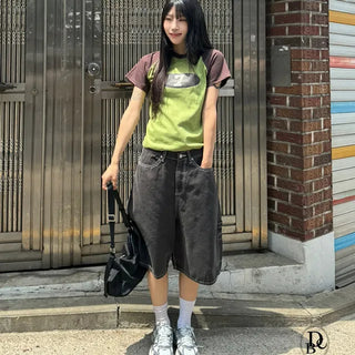 Carpenter Loose Bermuda Pants