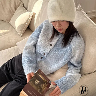 Fossil Gradient Round Knit Cardigan