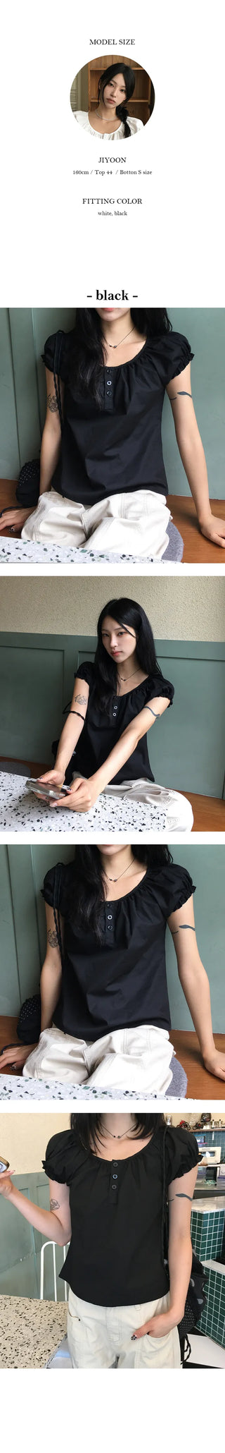 Mochamus short sleeved button up blouse