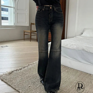 Arrow Line Denim Bootcut Pants
