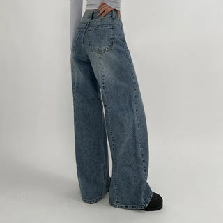 Denim Back Slit Point Pants